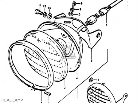 HEADLAMP - TS400 1972 (J) USA (E03)