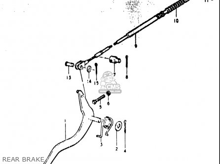 REAR BRAKE - TS400 1972 (J) USA (E03)