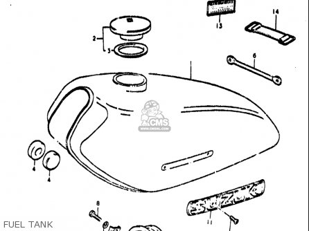 FUEL TANK - TS400 1972 (J) USA (E03)