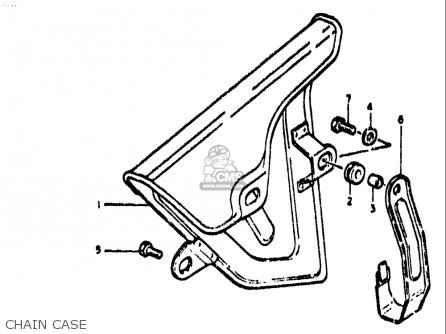 CHAIN CASE - TS400 1972 (J) USA (E03)