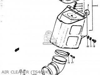 AIR CLEANER (TS400K) - TS400 1973 (K) USA (E03)