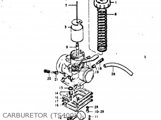 CARBURETOR (TS400K) - TS400 1973 (K) USA (E03)
