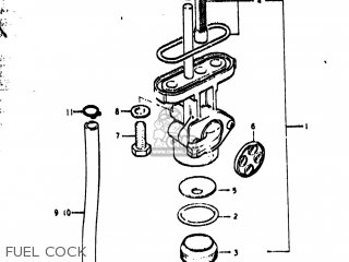 FUEL COCK - TS400 1973 (K) USA (E03)