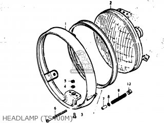 HEADLAMP (TS400M) - TS400 1973 (K) USA (E03)