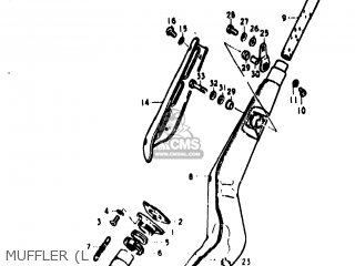 MUFFLER (L - TS400 1973 (K) USA (E03)