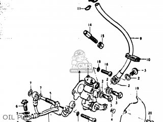 OIL PUMP - TS400 1973 (K) USA (E03)
