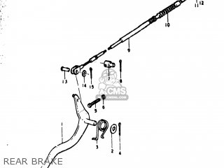 REAR BRAKE - TS400 1973 (K) USA (E03)