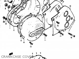 CRANKCASE COVER - TS400 1974 (L) USA (E03)