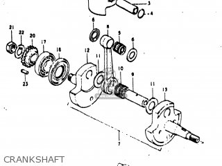 CRANKSHAFT - TS400 1974 (L) USA (E03)