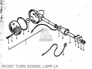 FRONT TURN SIGNAL LAMP (A - TS400 1974 (L) USA (E03)