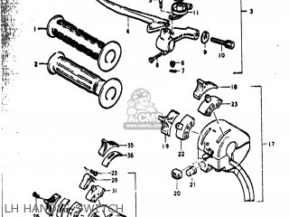 LH HANDLE SWITCH - TS400 1974 (L) USA (E03)