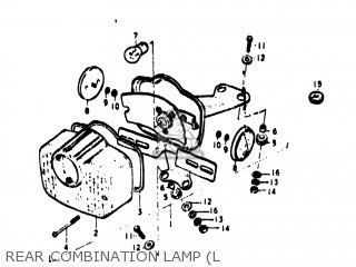 REAR COMBINATION LAMP (L - TS400 1974 (L) USA (E03)