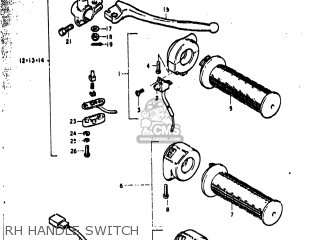RH HANDLE SWITCH - TS400 1974 (L) USA (E03)
