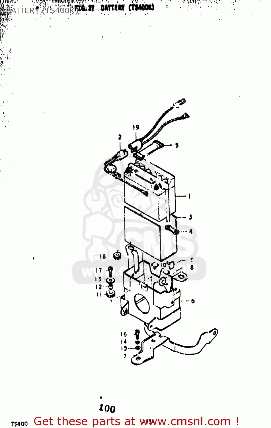 BATTERY (TS400K) TS400 1975 (M) USA (E03)