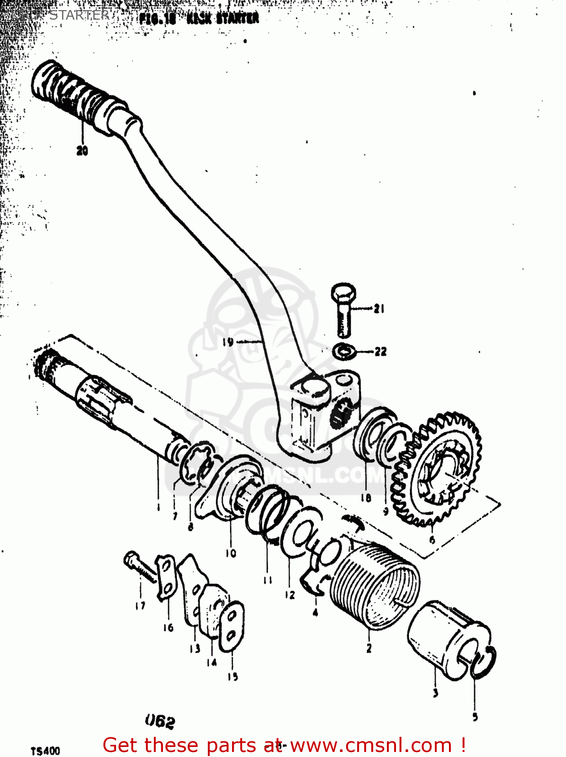 KICK STARTER TS400 1975 (M) USA (E03)