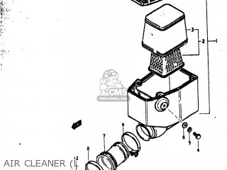 AIR CLEANER (L - TS400 1975 (M) USA (E03)