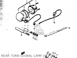 REAR TURN SIGNAL LAMP (K - TS400 1975 (M) USA (E03)
