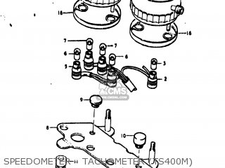 SPEEDOMETER - TACHOMETER (TS400M) - TS400 1975 (M) USA (E03)