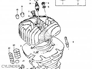 CYLINDER - TS400 1976 (A) USA (E03)