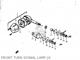 FRONT TURN SIGNAL LAMP (K - TS400 1976 (A) USA (E03)