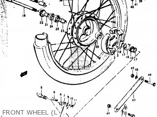 FRONT WHEEL (L - TS400 1976 (A) USA (E03)