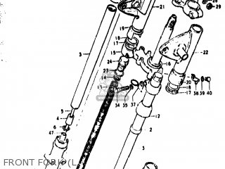 FRONT FORK (L - TS400 1977 (B) USA (E03)