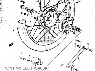 FRONT WHEEL (TS400K) - TS400 1977 (B) USA (E03)