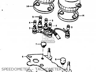 SPEEDOMETER - TACHOMETER (A - TS400 1977 (B) USA (E03)