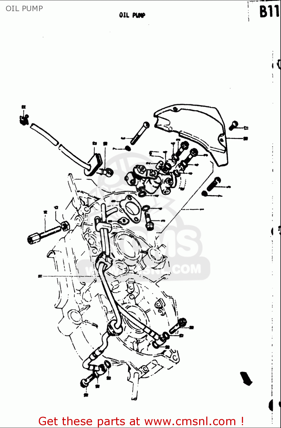 OIL PUMP TS50 1971 1972 1973 1974 (R) (J) (K) (L) USA (E03)