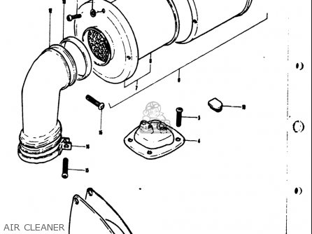 AIR CLEANER - TS50 1971 1972 1973 1974 (R) (J) (K) (L) USA (E03)