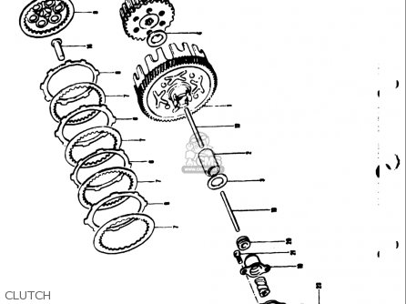 CLUTCH - TS50 1971 1972 1973 1974 (R) (J) (K) (L) USA (E03)
