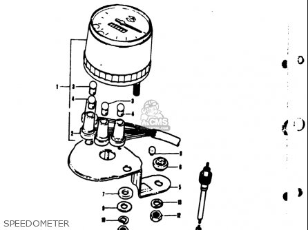 SPEEDOMETER - TS50 1971 1972 1973 1974 (R) (J) (K) (L) USA (E03)