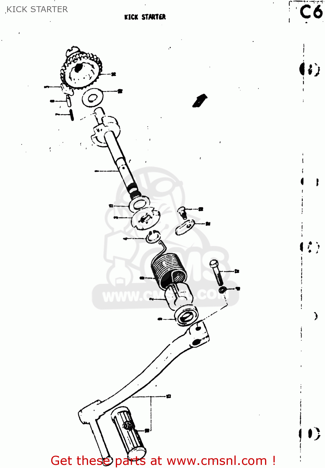 KICK STARTER TS50 1973 (K) USA (E03)