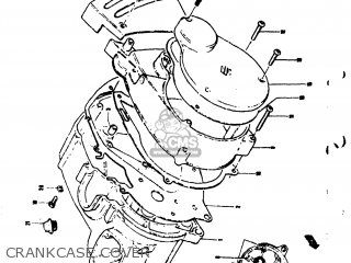 CRANKCASE COVER - TS50 1973 (K) USA (E03)