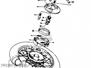 FRONT WHEEL - TS50 1973 (K) USA (E03)