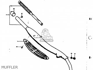 MUFFLER - TS50 1973 (K) USA (E03)