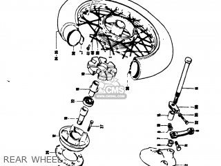 REAR WHEEL - TS50 1973 (K) USA (E03)