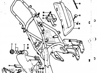 FRAME - OIL TANK - TS50 1974 (L) USA (E03)