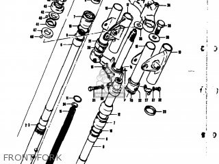 FRONT FORK - TS50 1974 (L) USA (E03)