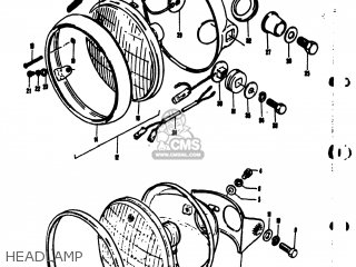 HEADLAMP - TS50 1974 (L) USA (E03)