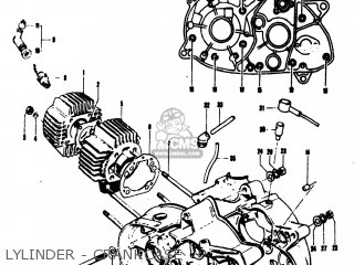 LYLINDER - CRANKCASE - TS50 1974 (L) USA (E03)