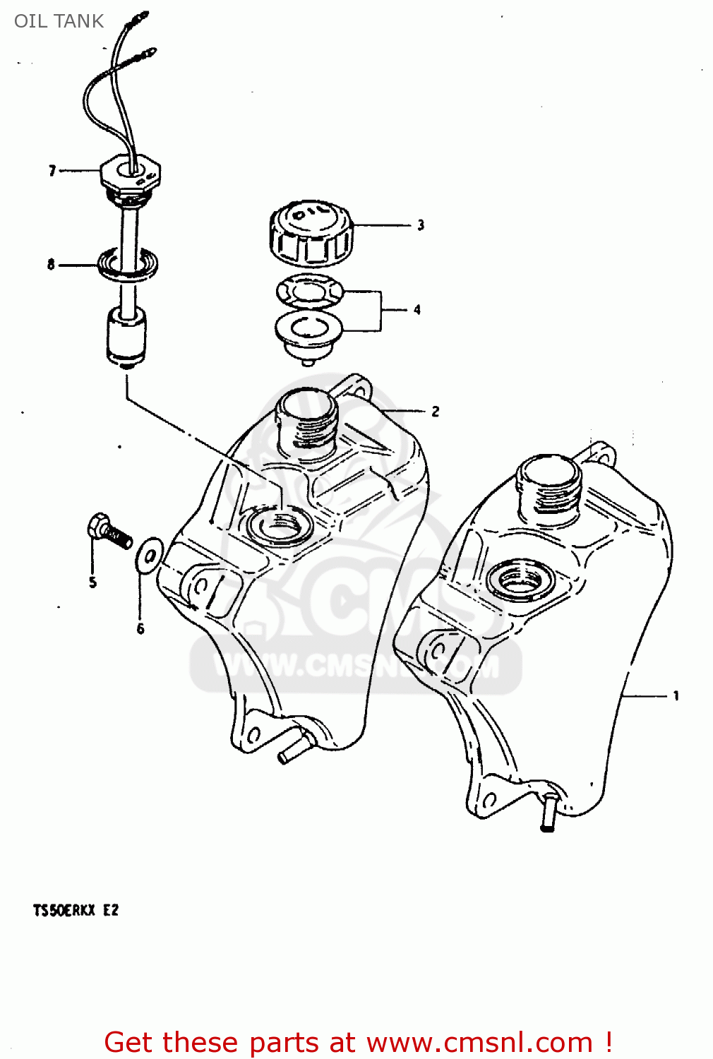 OIL TANK TS50ERK 1980 (T) (E02 E16 E21 E22 E41)