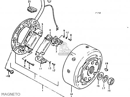 MAGNETO - TS50ERK 1980 (T) (E02 E16 E21 E22 E41)
