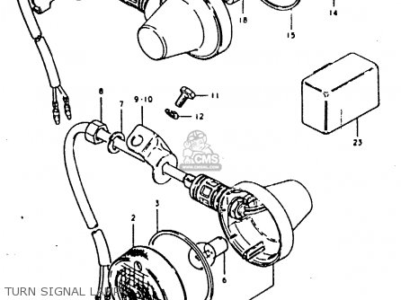 TURN SIGNAL LAMP - TS50ERK 1980 (T) (E02 E16 E21 E22 E41)