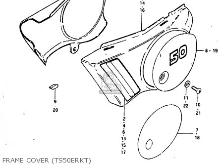 FRAME COVER (TS50ERKT) - TS50ERK 1980 (T) (E02 E16 E21 E22 E41)