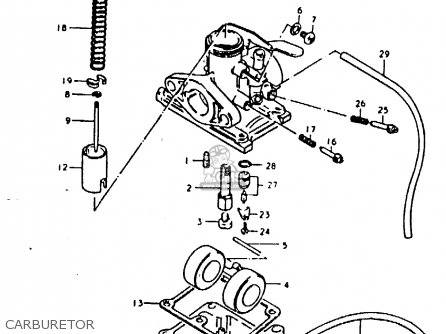 CARBURETOR - TS50ERK 1980 (T) (E02 E16 E21 E22 E41)