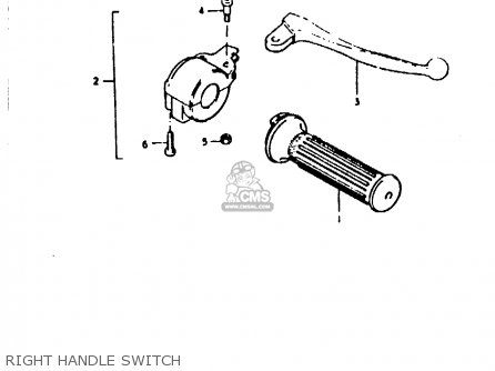 RIGHT HANDLE SWITCH - TS50ERK 1980 (T) (E02 E16 E21 E22 E41)