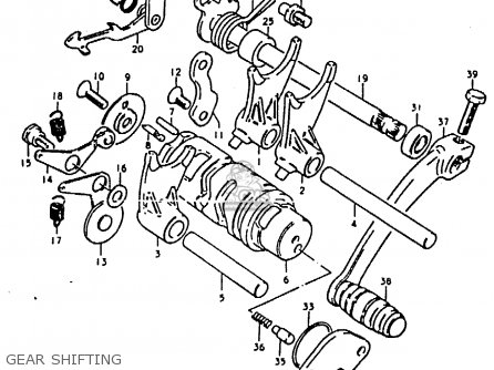 GEAR SHIFTING - TS50ERK 1981 (X) (E02 E16 E21 E22 E41)