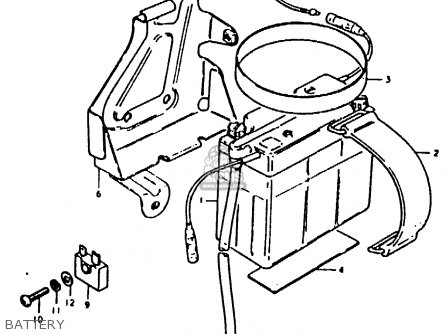 BATTERY - TS50ERK 1981 (X) (E02 E16 E21 E22 E41)
