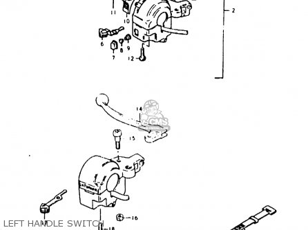 LEFT HANDLE SWITCH - TS50ERK 1981 (X) (E02 E16 E21 E22 E41)